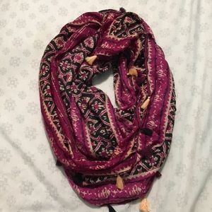 Purple infinity scarf